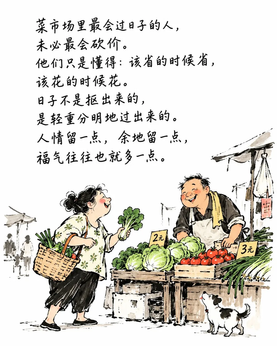 中国式极简手绘漫画