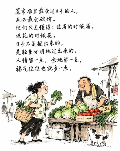 中国式极简手绘漫画